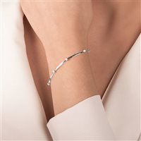 Bracelet Mirco Visconti Femme in Or blanc Diamante 0.19 Ct LF403 - LF403